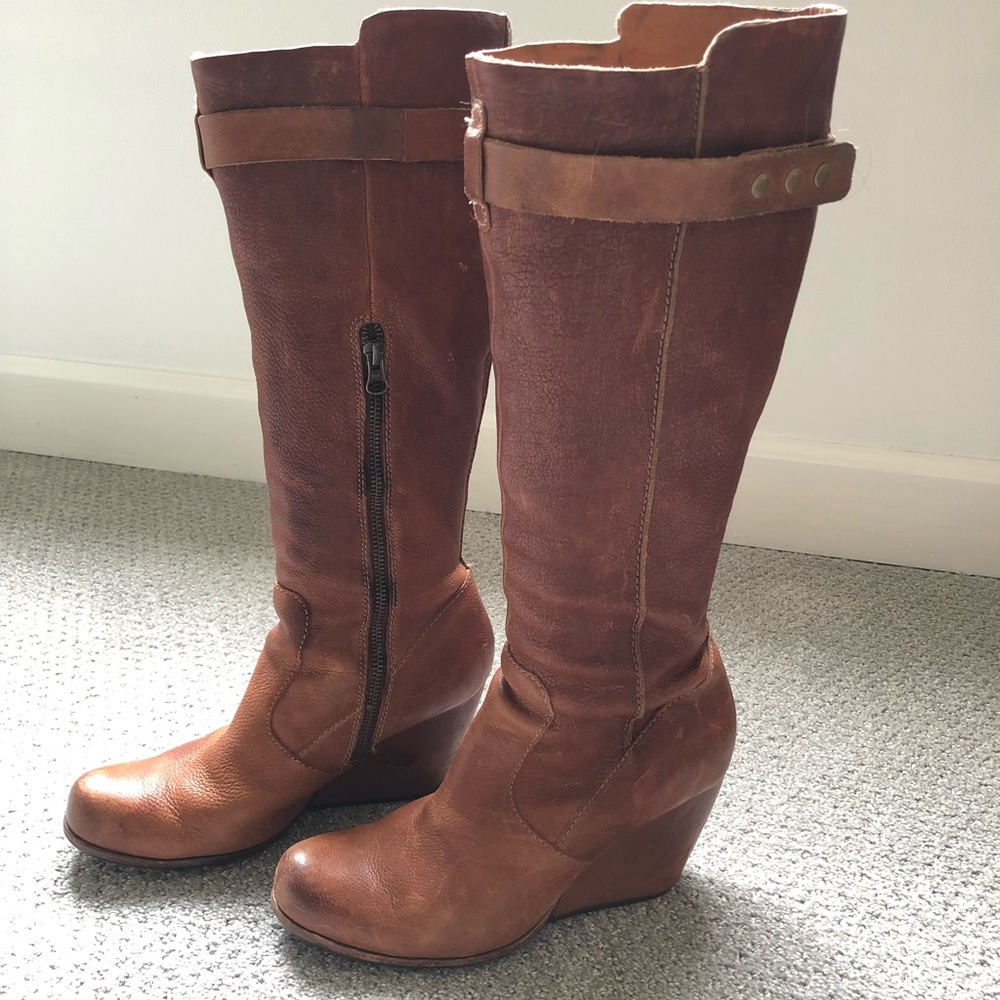 Kork-Ease Shawna Brown Heeled Boots